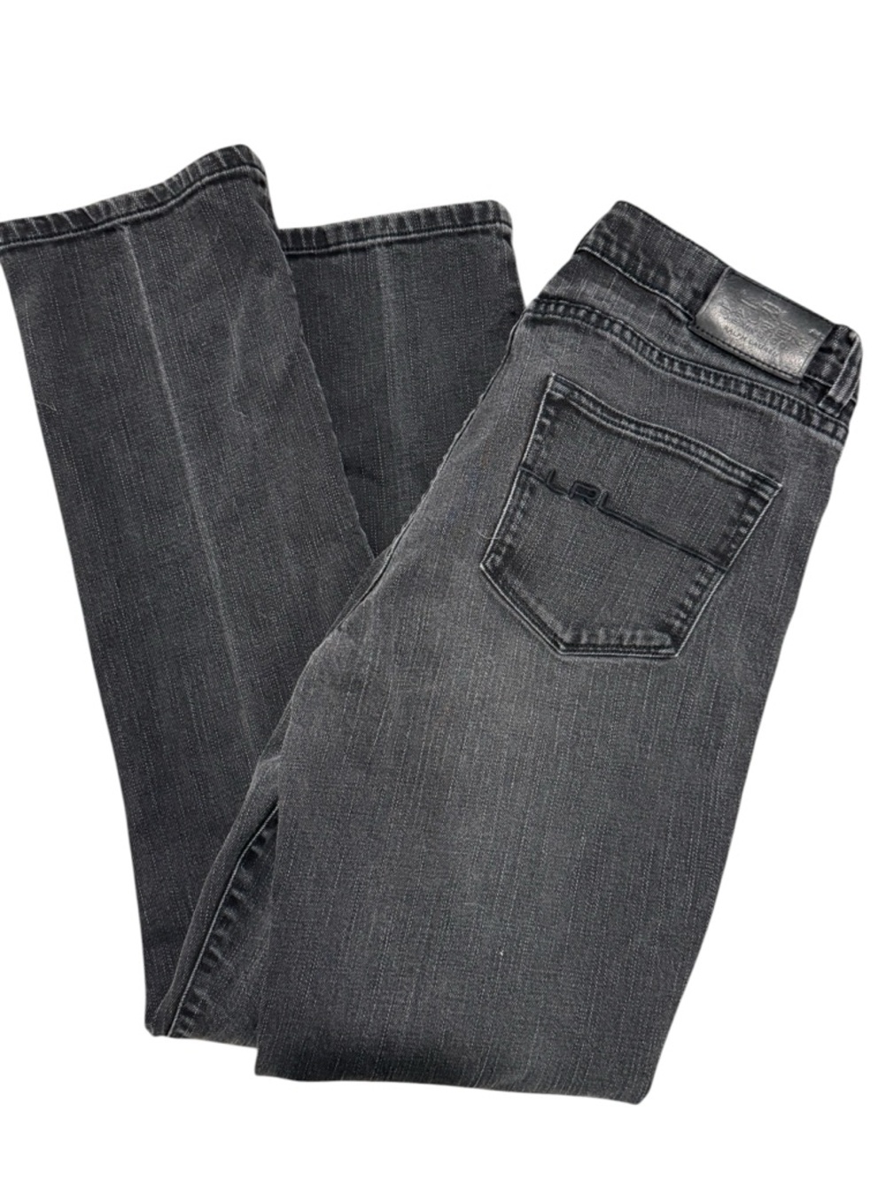 Lauren Ralph Lauren Black Classic Straight Leg Minimalist Denim Jeans | 6